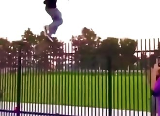 This skateboarder has a cuckold's chance!