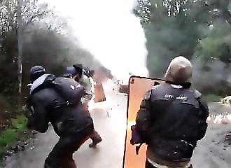 Notre-Dame-des-Landes : un zadiste se met le feu dessus en lançant un cocktail Molotov aux gendarmes