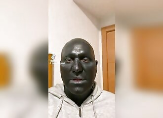 This guy just got a full face tattoo
