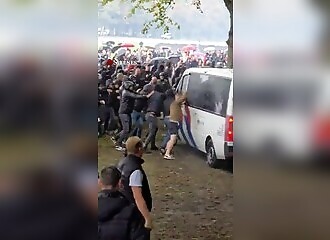 Violent anti-immigration demonstration in The Hague