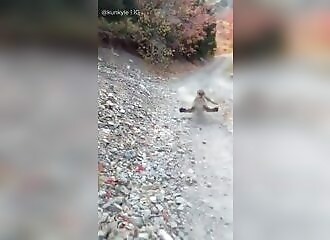 Il se fait poursuivre par un cougar pendant 6 minutes !