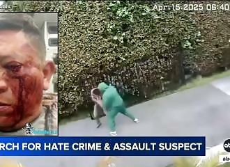 Un mexicain se fait agresser violemment devant chez lui par un raciste
