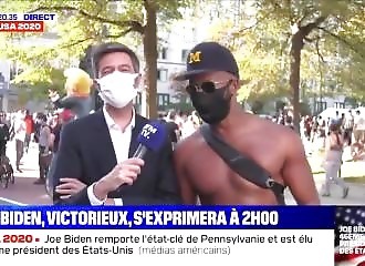 Quand un Américain essaie de parler en Français sur BFMTV (Washington)