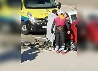 Spanish families fight for a parking space
