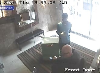 A disabled building manager is beaten up by an Amazon deliveryman and a passer-by in the street