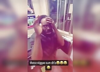 Scum attack homeless people in the metro for no reason