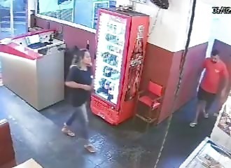 She tries to shoot her ex, but the gun doesn't work
