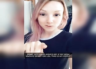 Elle répond au mecs qui demandent si sa mère est au courant de ce qu'elle fait