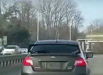Un automobiliste fait une drôle de rencontre sur la route (Russie)