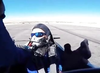 Pilot narrowly misses being decapitated by another plane