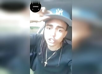 He films himself hitting an opposing gang member