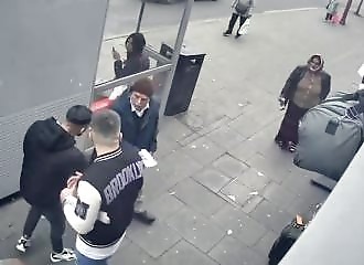 An old man thwarts two phone thieves