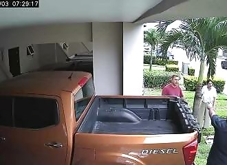 He waits for his neighbor to physically attack him before killing him (Warning - shocking)