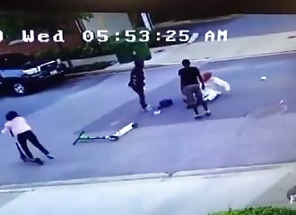 Un employé de la police de Baltimore se fait violemment agresser dans la rue