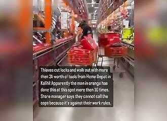 Ce voleur retourne dans le même magasin quotidiennement pour le dévaliser