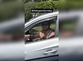 He hits a mother and her children during a road rage