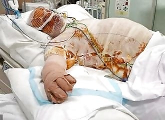  Father burns to death in front of his home  