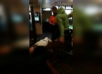 A bar fight turns into an attempted murder (Warning - shocking)