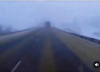 Aux premières loges lors de la collision entre deux camions