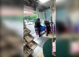 Thieves loot Sainsbury's ice cream freezer