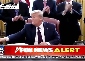 Trump nous dévoile son amour pour l’application des gestes barrières