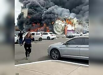Impressive casino fire in Mexico