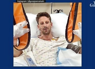 Après son terrible accident, le pilote de F1 Romain Grosjean donne de ses nouvelles