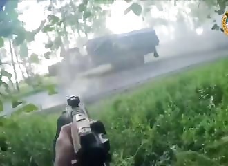 Impressive: Russian truck ambush