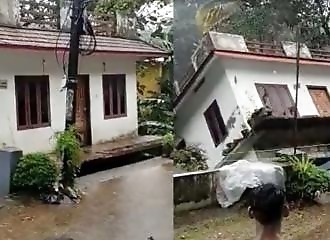 Une maison disparaît en quelque secondes en Inde